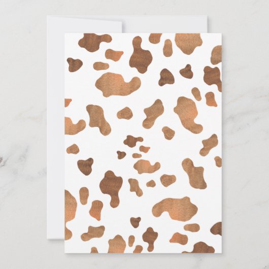 小さなカウボーイウェスタンロデオ赤ちゃんシャワー 招待状 (裏面)