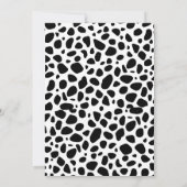 小さなカウボーイウェスタンワイルドウェスト男の赤ちゃんシャワー 招待状 (裏面)