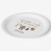 小さなカウボーイウェスタンワイルドウェストRodeo赤ちゃんシャワー ペーパープレート (アングル)