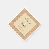 小さなカウボーイウェスタン男の赤ちゃんベビーシャワー スタンダードカクテルナプキン (角)