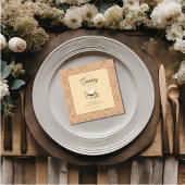 小さなカウボーイウェスタン男の赤ちゃんベビーシャワー スタンダードカクテルナプキン