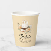 小さなカウボーイウェスタン男の赤ちゃんベビーシャワー 紙コップ (正面)