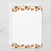 小さなカウボーイクロセスラインワイルドウエストボーイベビースシャワー サンキューカード (裏面)