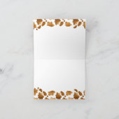 小さなカウボーイクロセスラインワイルドウエストボーイベビースシャワー サンキューカード (内部)