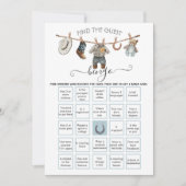 小さなカウボーイクロースラインはゲストBINGOを見つける 招待状 (正面)