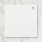 小さなカウボーイブルーブラウン西男の赤ちゃんシャワー フェイバータグ (裏面)