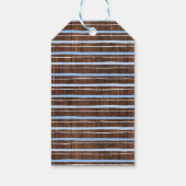 小さなカウボーイブルーベビーシャワーフェイクウッドの好意 ギフトタグ (裏面)