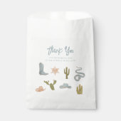 小さなカウボーイブルーベビーシャワー フェイバーバッグ (正面)