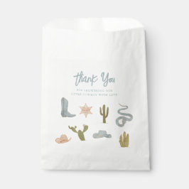 小さなカウボーイブルーベビーシャワー フェイバーバッグ