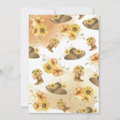 小さなカウボーイブーツ赤ちゃんシャワー招待状 招待状 (裏面)