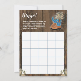 小さなカウボーイブーティ赤ちゃんシャワービンゴゲーム