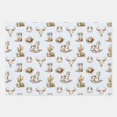 小さなカウボーイボーイウェスタン ラッピングペーパーシート (正面)