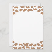 小さなカウボーイワイルドウェストブラウンカウボーイベビーシャワー 招待状 (裏面)