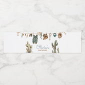 小さなカウボーイワイルドウェストベイビーシャワー ペットボトルラベル (シングルラベル)