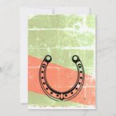 小さなカウボーイヴィンテージサンセットボーイズ誕生日パーティー 招待状 (裏面)