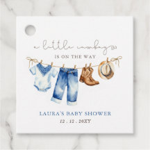 小さなカウボーイ少年の赤ちゃんシャワー