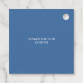 小さなカウボーイ少年の赤ちゃんシャワー フェイバータグ (裏面)