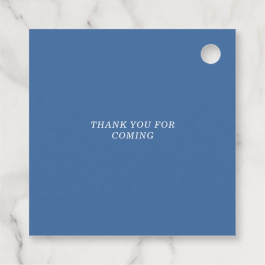 小さなカウボーイ少年の赤ちゃんシャワー フェイバータグ (裏面)