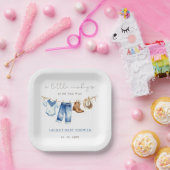 小さなカウボーイ少年の赤ちゃんシャワー ペーパープレート (パーティー)