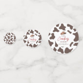 小さなカウボーイ牛の男の子ロデオ西部の赤ちゃんシャワー コンフェッティ (裏面)