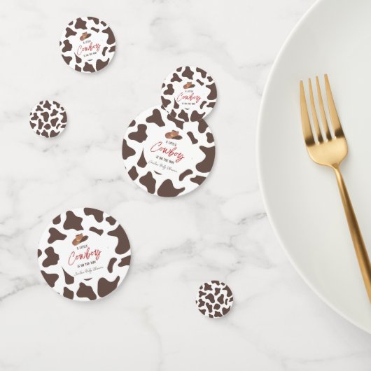 小さなカウボーイ牛の男の子ロデオ西部の赤ちゃんシャワー コンフェッティ (グループ)