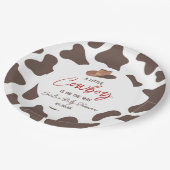 小さなカウボーイ牛の男の子ロデオ西部の赤ちゃんシャワー ペーパープレート (アングル)