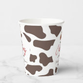 小さなカウボーイ牛の男の子ロデオ西部の赤ちゃんシャワー 紙コップ (左)
