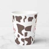 小さなカウボーイ牛の男の子ロデオ西部の赤ちゃんシャワー 紙コップ (右)