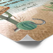 小さなカウボーイ西シャワーおむつラッフル ポスター (角)