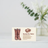 小さなカウボーイ西モダンロデオ赤ちゃんシャワー エンクロージャーカード (スタンド正面)