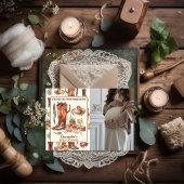 小さなカウボーイ西モダンロデオ赤ちゃんシャワー サンキューカード