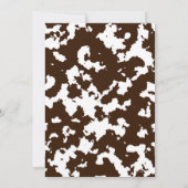 小さなカウボーイ西素朴男の子の赤ちゃんシャワー 招待状 (裏面)