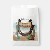 小さなカウボーイ西部の少年の赤ちゃんシャワー フェイバーバッグ (正面)