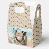 小さなカウボーイ西部の少年の赤ちゃんシャワー フェイバーボックス (オープン)