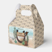 小さなカウボーイ西部の少年の赤ちゃんシャワー フェイバーボックス (正面サイド)