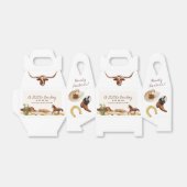 小さなカウボーイ西部の少年の赤ちゃんシャワー フェイバーボックス (折り畳みなし)