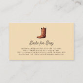 小さなカウボーイ西部の赤ちゃんシャワー囲い車 エンクロージャーカード (正面)