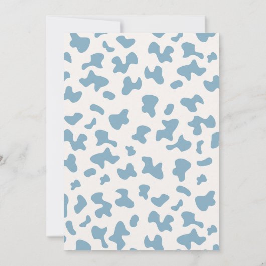 小さなカウボーイ赤ちゃんシャワーボーイ招待状 招待状 (裏面)