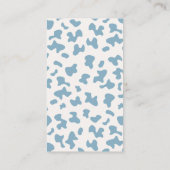 小さなカウボーイ赤ちゃんシャワー少年の本ベビー エンクロージャーカード (裏面)