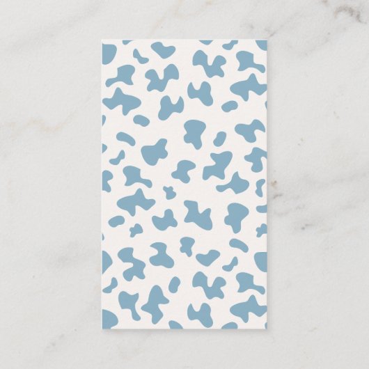 小さなカウボーイ赤ちゃんシャワー少年の本ベビー エンクロージャーカード (裏面)