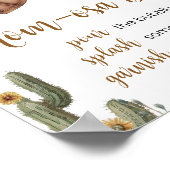 小さなカウボーイ赤ちゃんシャワー母オサバー ポスター (角)