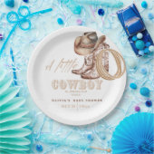 小さなカウボーイ赤ちゃんシャワー ペーパープレート (パーティー)