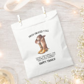 小さなカウボーイ |ウェスタン素朴ベイビーシャワーのお気に入り フェイバーバッグ (クリップ留めされた状態)