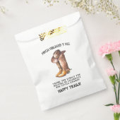 小さなカウボーイ |ウェスタン素朴ベイビーシャワーのお気に入り フェイバーバッグ (封をした状態)