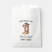 小さなカウボーイ |ウェスタン素朴ベイビーシャワーのお気に入り フェイバーバッグ (正面)