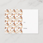 小さなカウボーイ |シャワー招待状挿入 エンクロージャーカード (裏面)