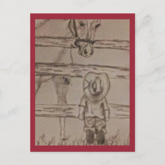 小さなカウボーイ ポストカード
