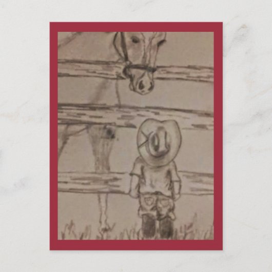 小さなカウボーイ ポストカード (正面)