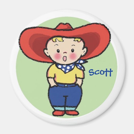 小さなカウボーイ – 話の磁石 マグネット (正面)