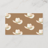 小さなカウボーイRodeo本BAbyシャワー エンクロージャーカード (裏面)